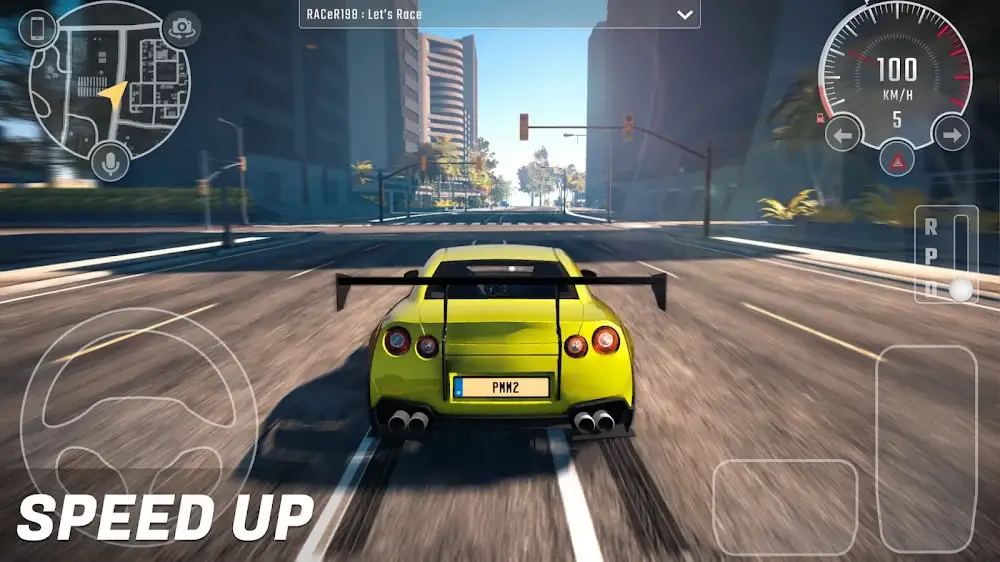 Jízda městem ve sportovním voze v Parking Master Multiplayer 2
